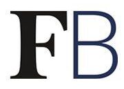 Logo of Forbes Books with black and blue initials. 