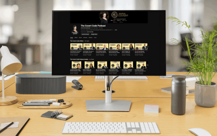 The Covert Code youtube page on a desktop computer