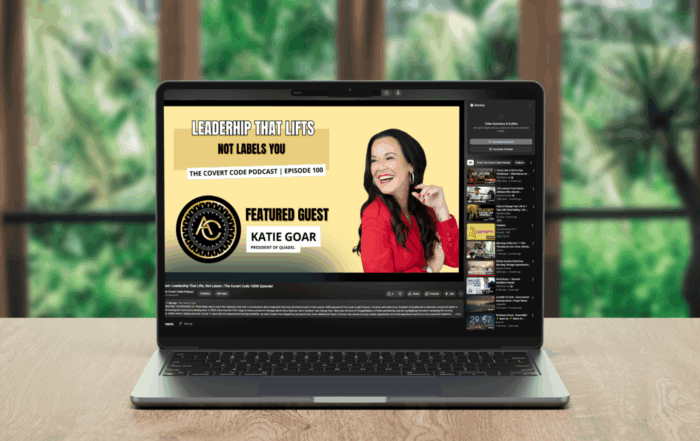 Covert Code Epiosde 100 on a laptop